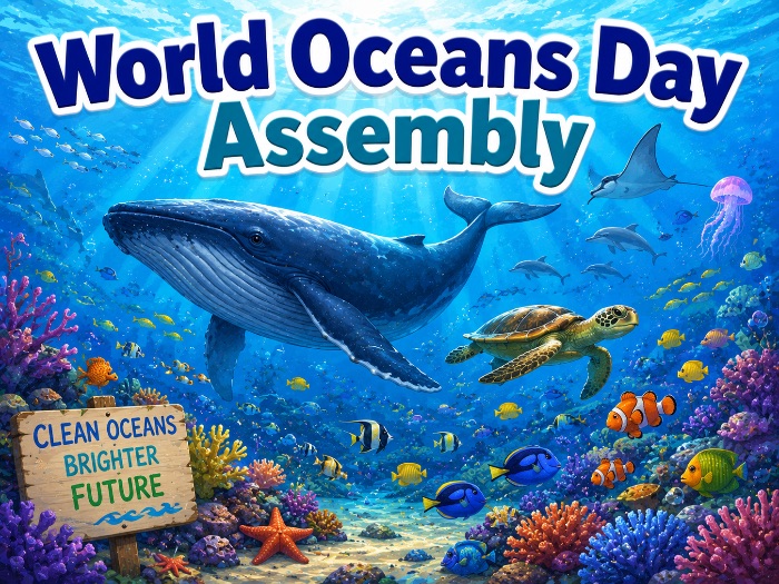 World Oceans Day Assembly — EYFS/KS1 | Script + PowerPoint