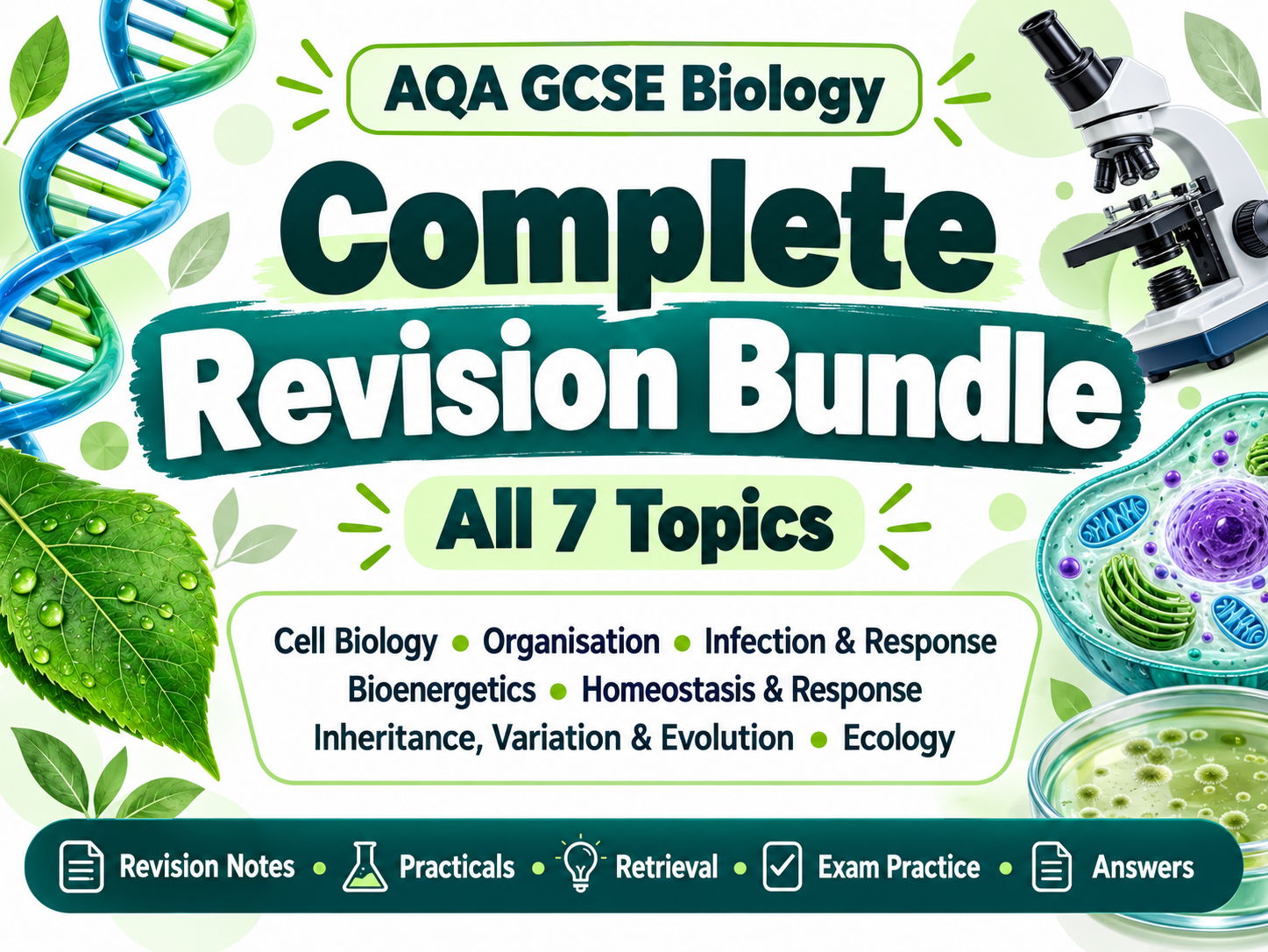 AQA GCSE Biology Complete Revision Bundle – All 7 Topics
