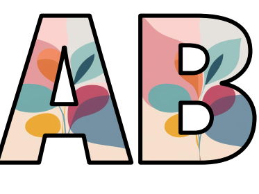 Primary Resources Display Lettering Plant Growing Pastel Colors Primary Lettering Set Display Title Letters ...