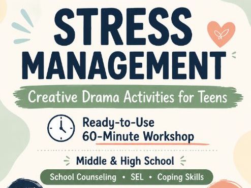 Coping With Test Anxiety Creative Drama Workshop | SEL & Coping Skills for Teens