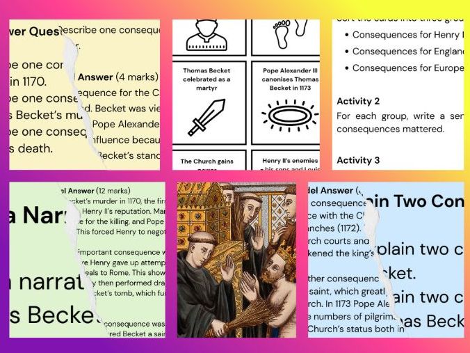 KS3/GCSE Consequences of the Death of Thomas Becket