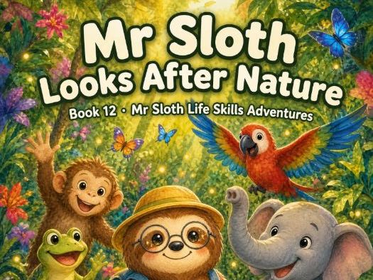 Mr Sloth Life Skills Adventures: Looks After Nature | EYFS KS1-2  PSHE Science Geography | 5-Lessons