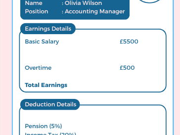 Fill-in-the-Blank PaySlips