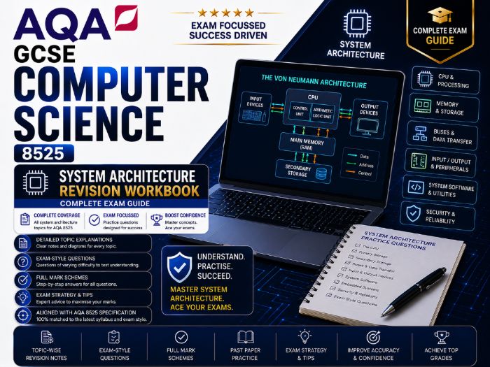 AQA GCSE Computer Science (8525) System Architecture Revision Workbook | Complete Exam Guide