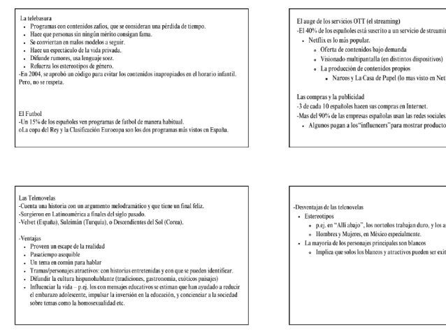 A-Level Spanish Unit 2 flashcards