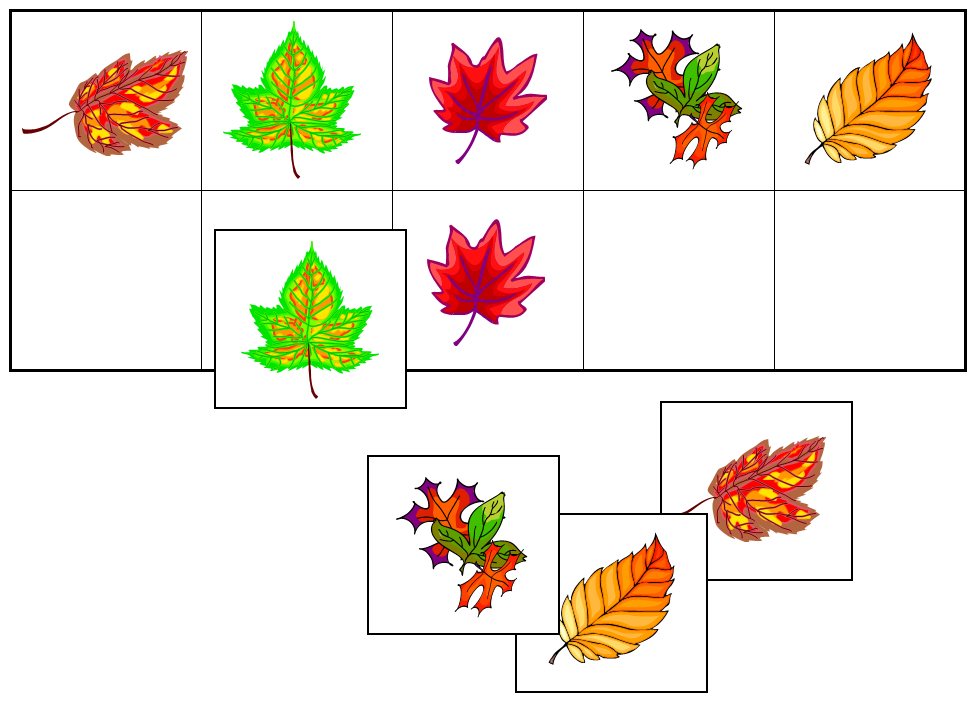 Leaf Match-Up and Memory Game (Visual Discrimination &amp; Recall Skills) | Teaching Resources