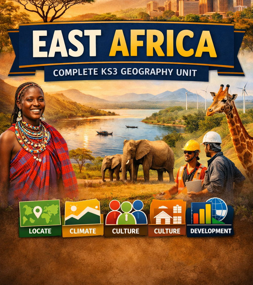 East Africa KS3 Geography – Complete 6‑Lesson Bundle