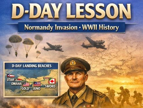 Outstanding D‑Day Lesson | Normandy Invasion | WWII History | Source Analysis & Challenge Tasks