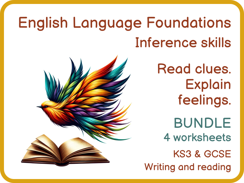 Inference Skills Bundle KS3 GCSE English Language