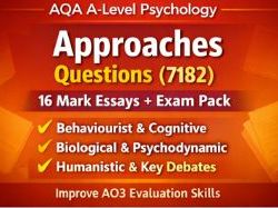 AQA A-Level Psychology Approaches Questions (7182) | 16 Mark Essays + Exam Pack