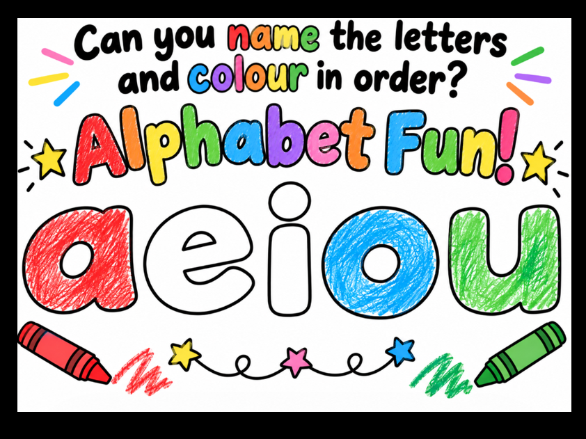 Alphabet Fun: Recognise, Order, Colour