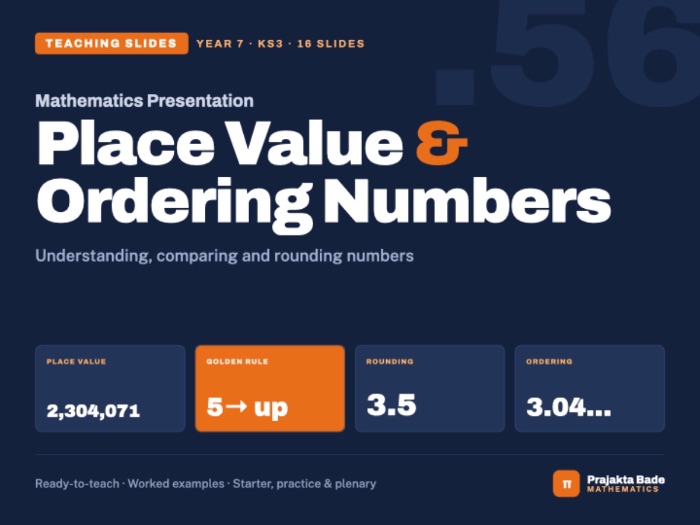 Year 7 Maths | Place Value | Lesson PPT