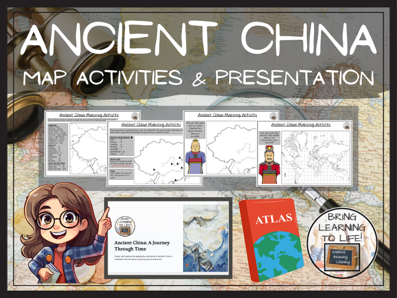 Ancient China Map Activities and Presentation