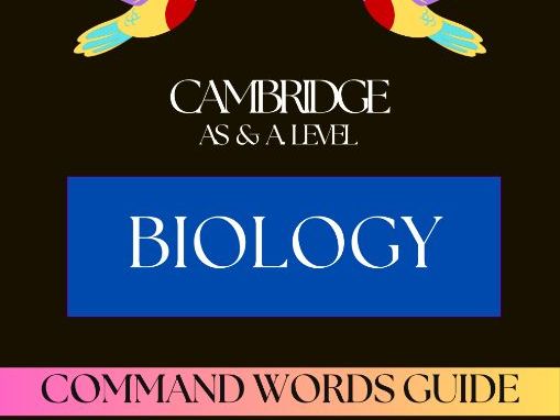CIE AS & A level Biology 9700 Command Words Guide with 60 Paper Specific Practice Questions