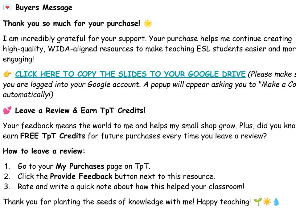 WIDA Grade 2-3 Plants Needs and Systems Interactive Slides with Audio