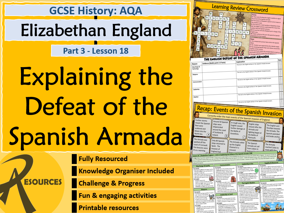 Spanish Armada Explaining the Defeat - Elizabethan England - AQA - GCSE