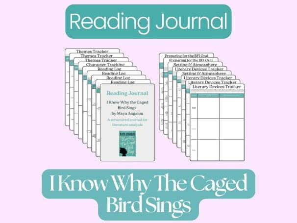 I Know Why The Caged Bird Sings by Maya Angelou – Complete Reading Journal & Student Workbook