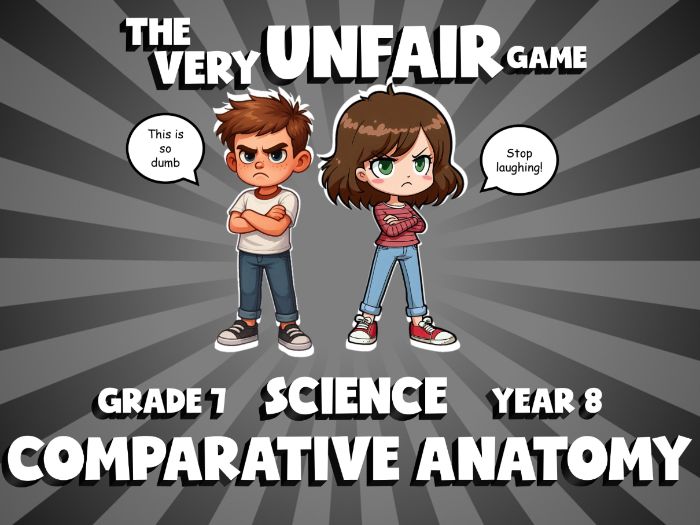 Comparative Anatomy VERY UNFAIR GAME | No-Prep Year 8 Science Review Activity