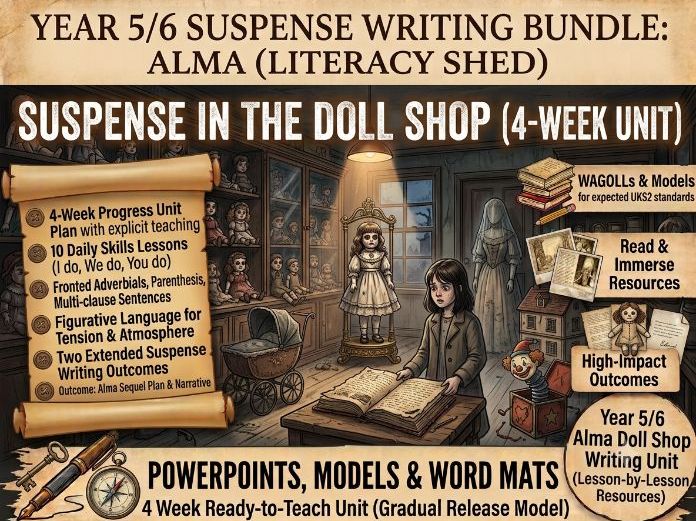 UKS2 Suspense Writing Unit - Alma 4 weeks