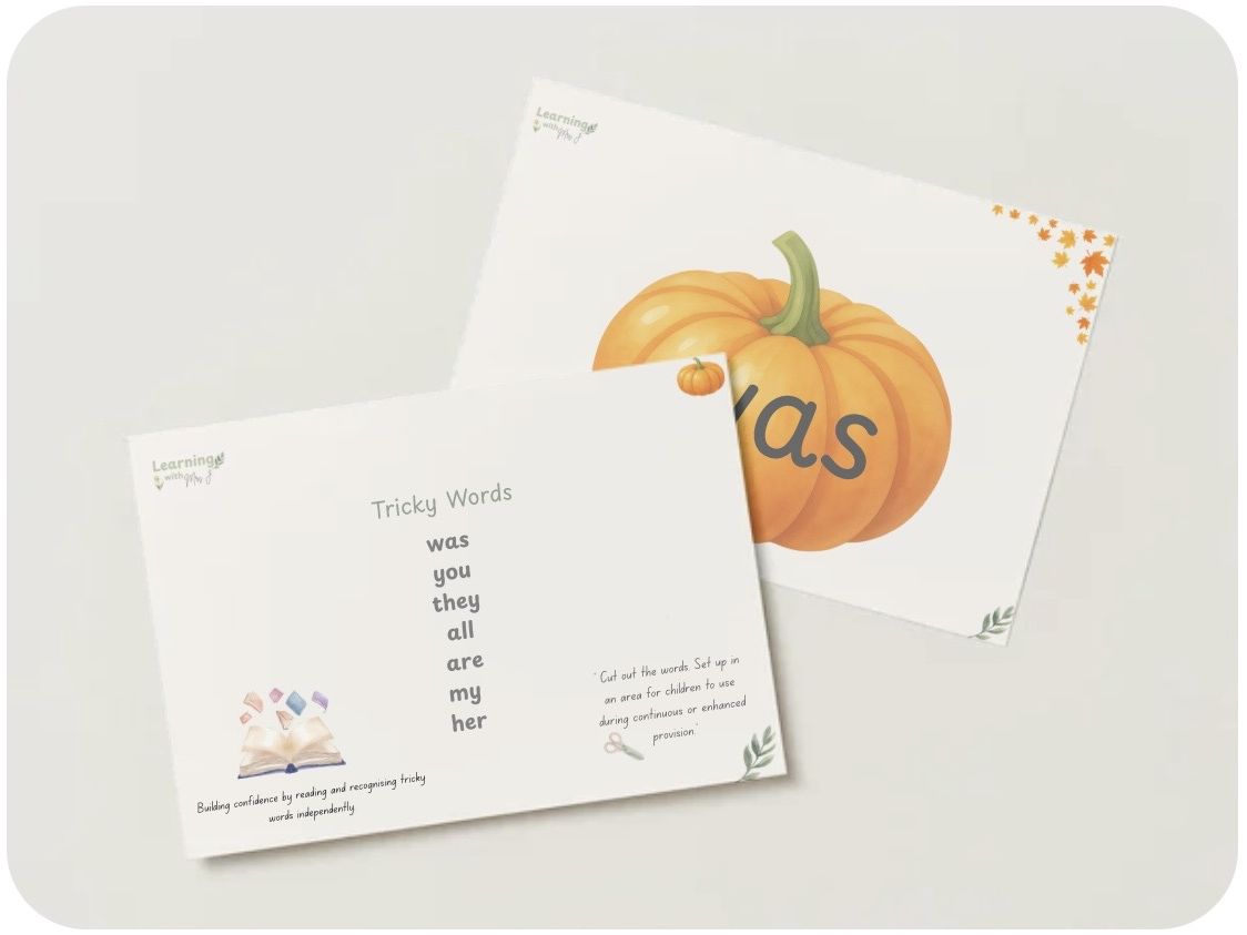 Autumn Tricky Word Pumpkins BUNDLE! - Phase 2, 3, 4 and 5
