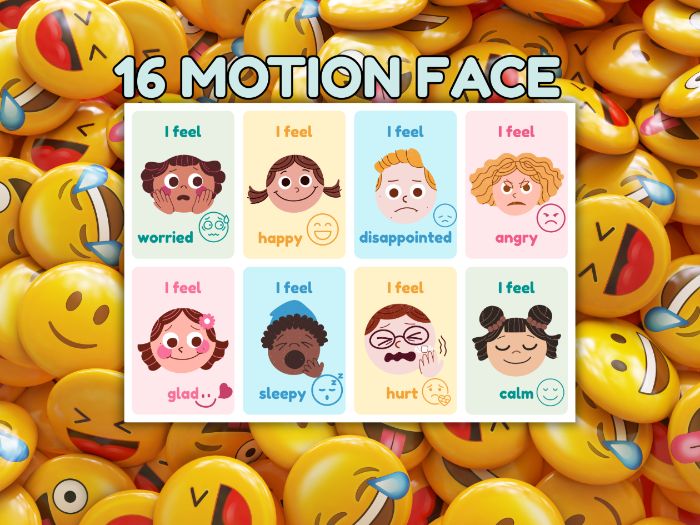 Emotions Simple Flashcard - Social Emotional Learning