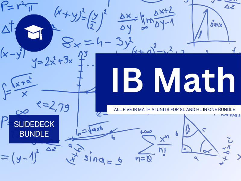 IB Math AI Slidedeck Megabundle - ALL 78 Slidedecks included!