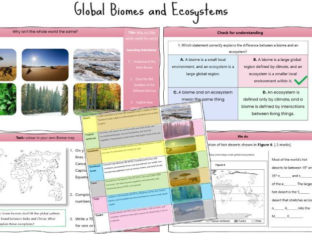 Global Biomes and Ecosystems