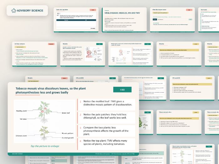 AQA GCSE Combined Science Biology B3 Infection and Response | 6 Lesson Presentations and Topic Test