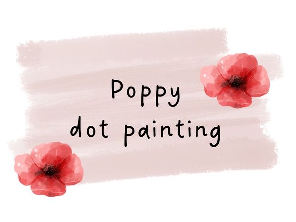 Poppy dot painting