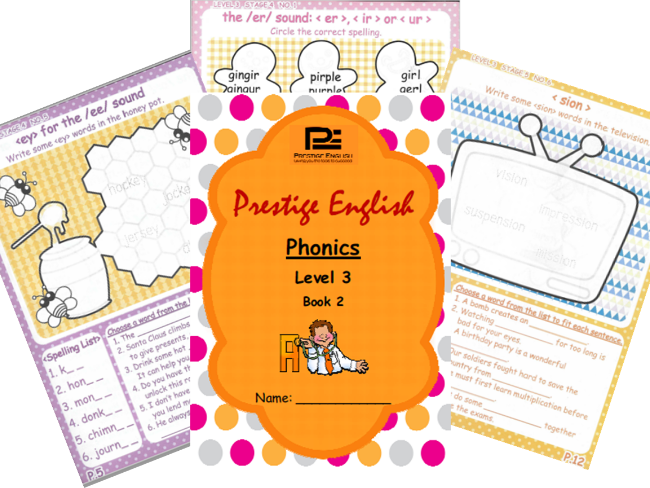 Phonics Book – Level 3 Book 2 ( Jolly Phonics / Letterland ) (Trigraphs)