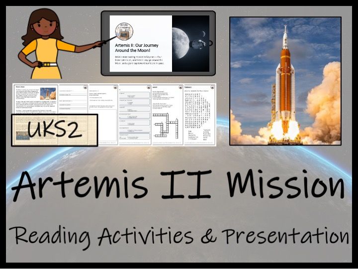 Artemis II Mission Reading Comprehension Activities | Year 5 or Year 6