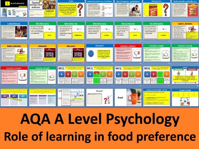Role of learning in food preference | Exams in 2027 - AQA A Level Psychology (Eating behaviour)