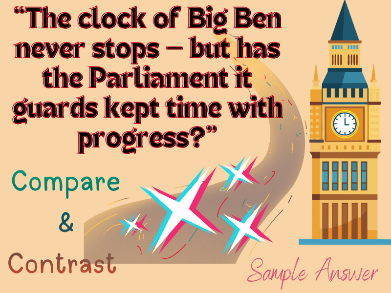 The clock of Big Ben never stops — but has the Parliament it guards kept time with progress ~ Sample