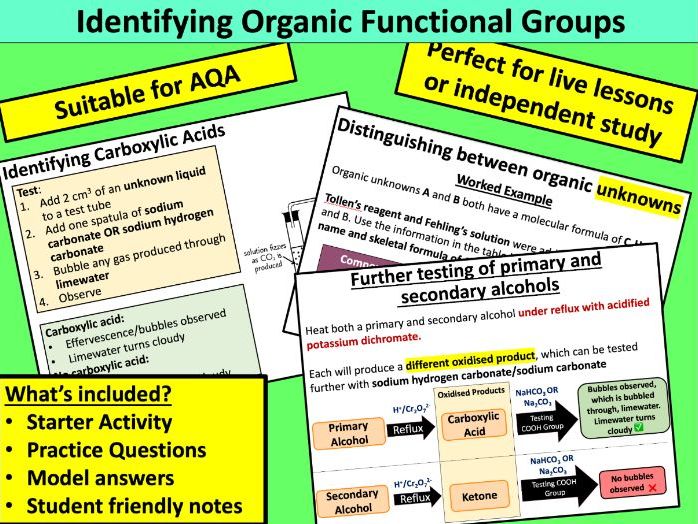 Identifying Organic Functional Groups