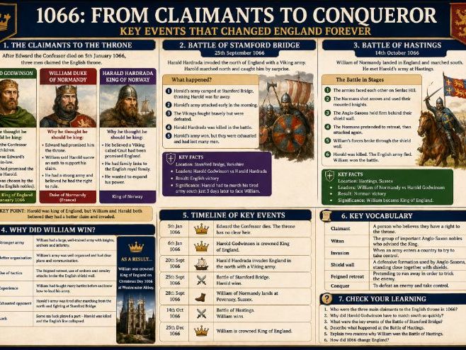 1066 Knowledge Organiser