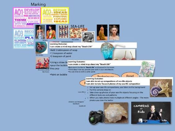 Year 10 - GCSE Textiles - Week 1 - Introduction - Beach Life