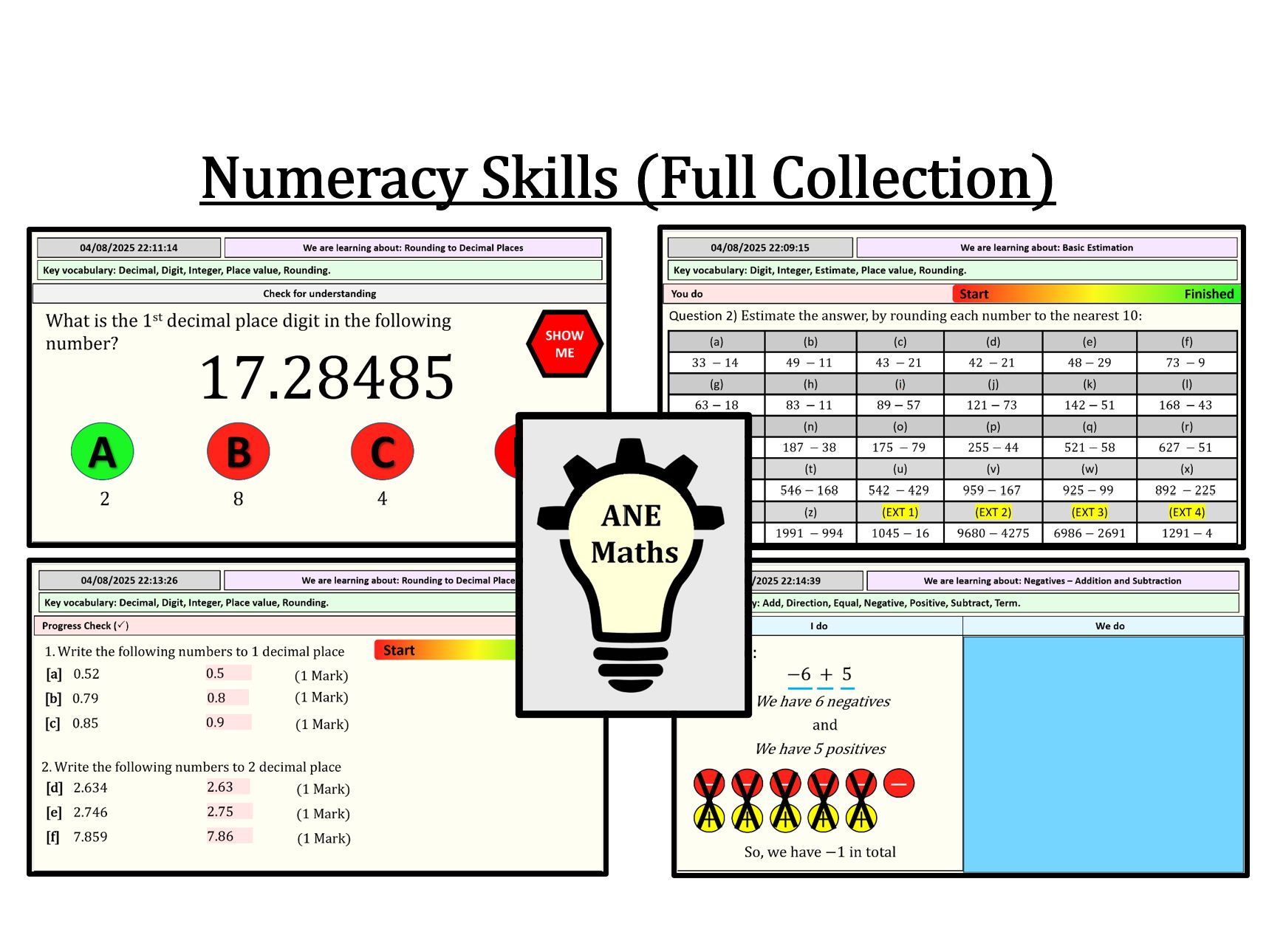 Numeracy Skills (Full Collection)