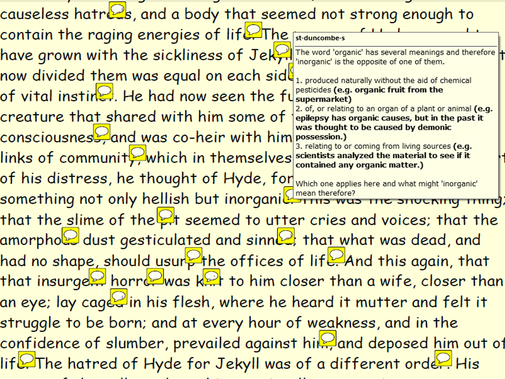 Annotation Worksheet Middle School - Promotiontablecovers