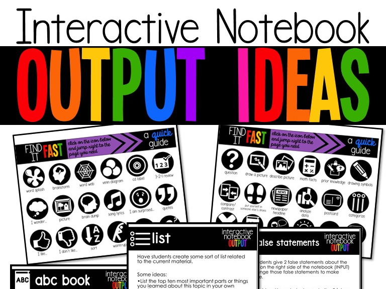 Interactive Notebook Output Ideas