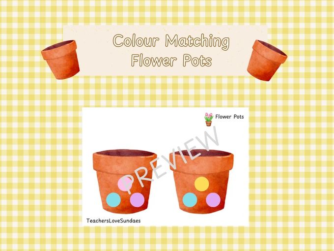 Colour Matching Flower Pots