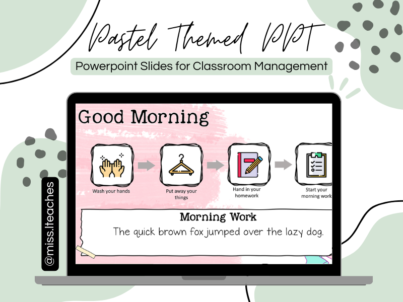 Pastel Themed PPT Slides