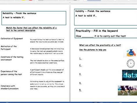 Learning Aim B Booklet BTEC Sport Tech Award 2022