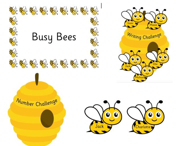 Busy Bees Challenge Area Display