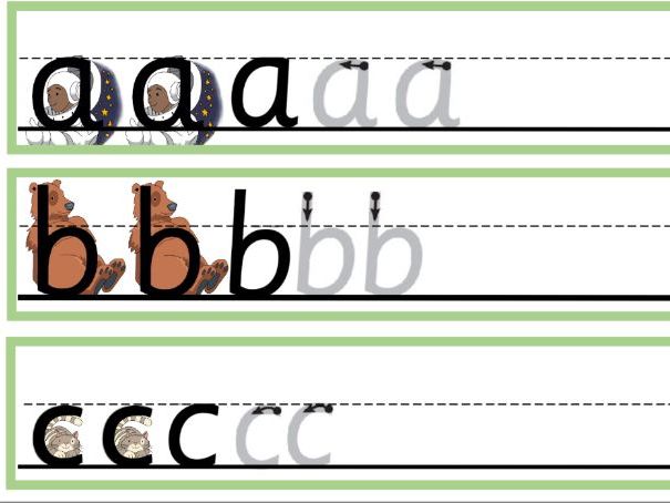 Little Wandle letter formation strips