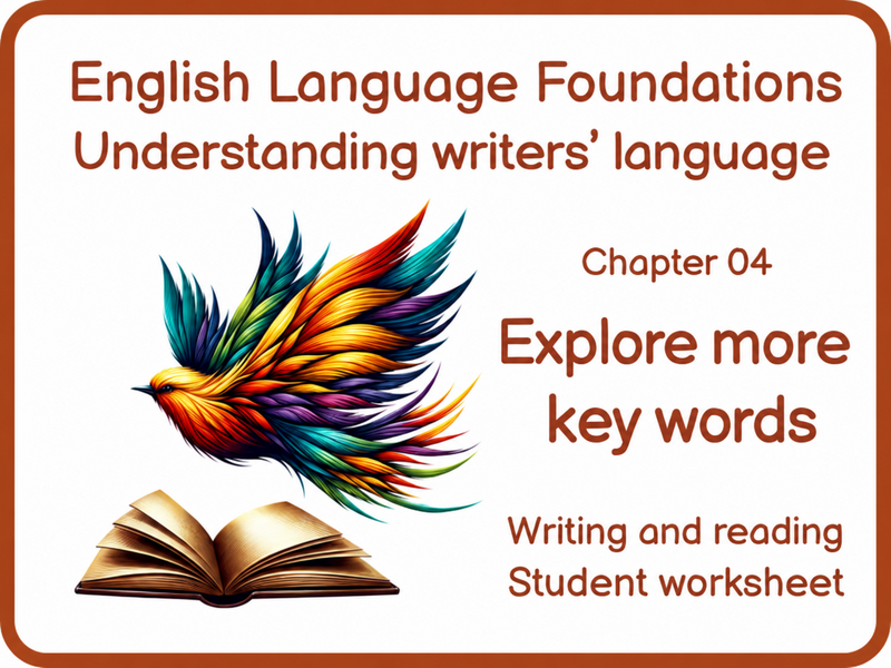 KS3 GCSE English Language: Key Word Meanings Practice | SEN