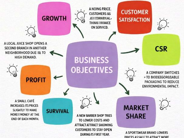 IBDP Economics - Business Objectives - Classroom display