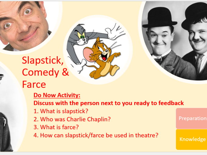 KS3 Drama - Slapstick, Farce and Comedy Unit