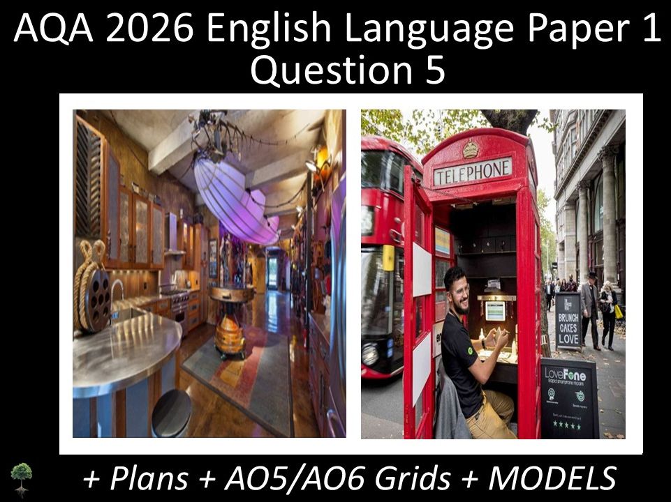 Two Question 5 - AQA 2026 GCSE English Language Paper 1 | Plans, AO Grids, Models