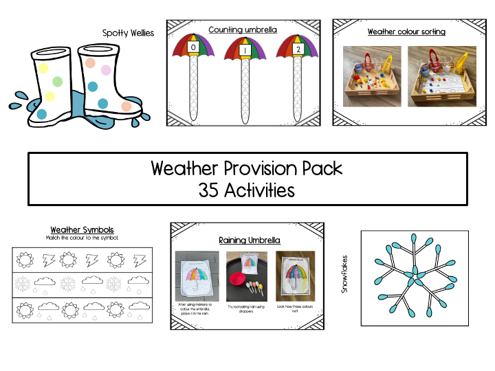 EYFS / KS1 Weather Provision Pack - 35 Activities