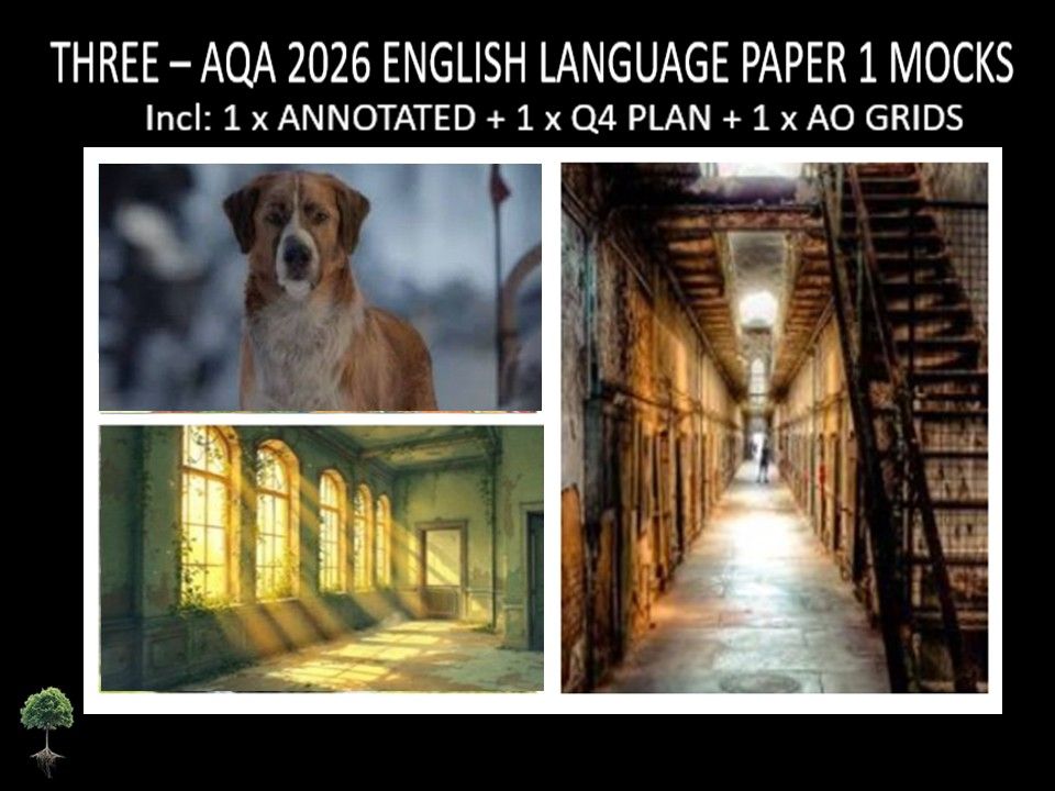 THREE - AQA PAPER 1 | 2026 FULL MOCKS | ANNOTATED | Q4 PLAN | AO GRIDS